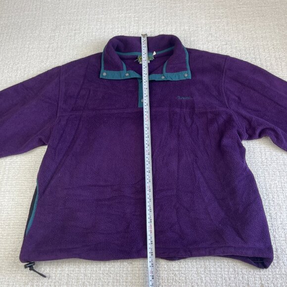 VTG Cabelas Sweater Mens Large Retro Purple Fleece Snap (Synchilla style) Read - Picture 11 of 16
